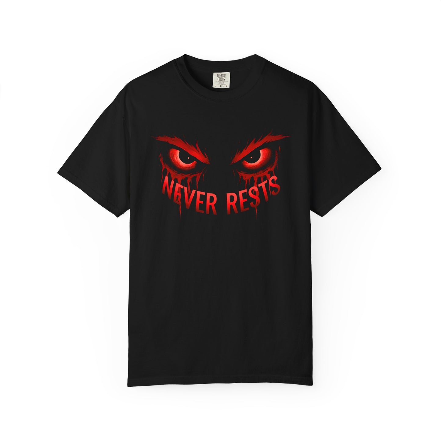 NEVER RESTS — Red Eyes T-shirt