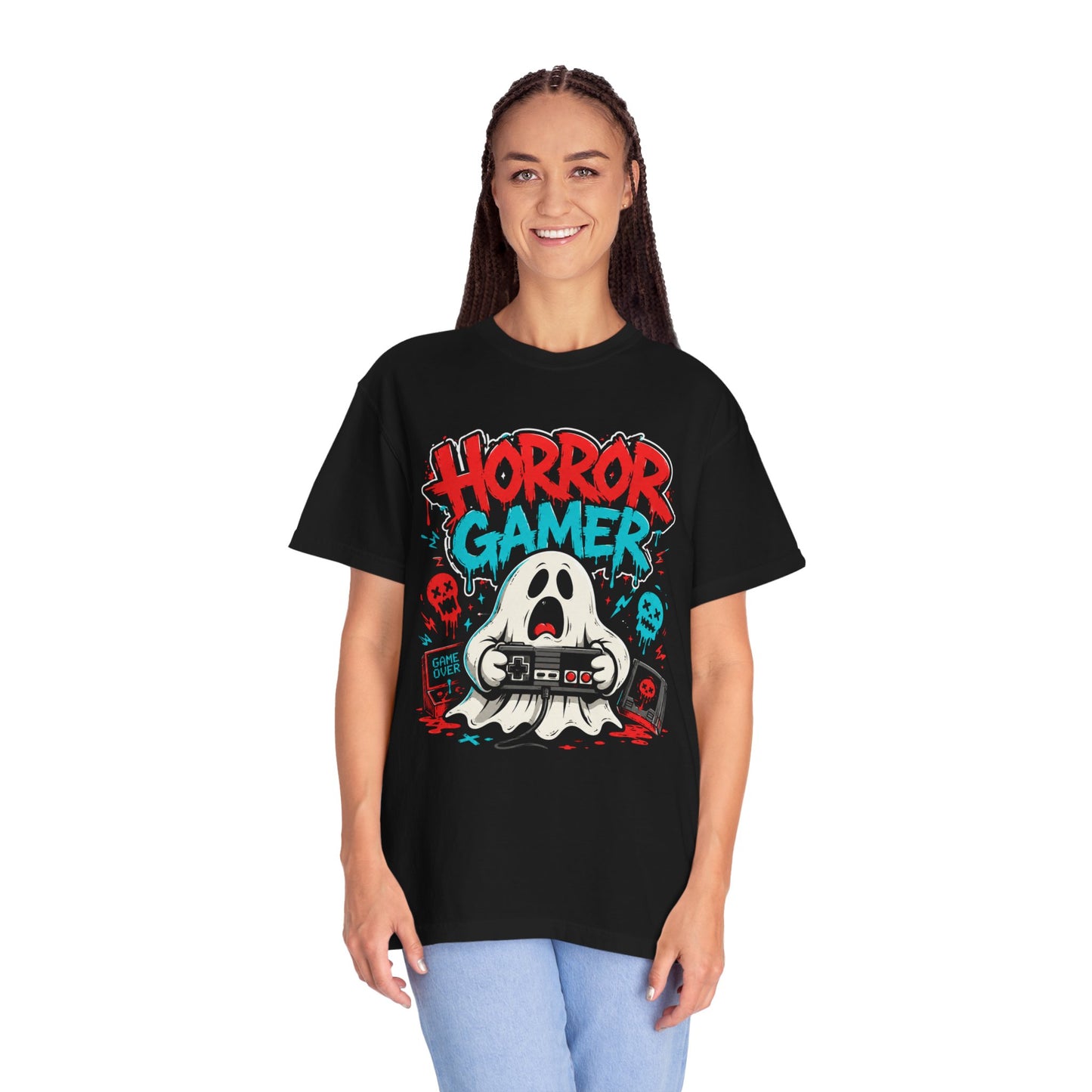 Horror Gamer T-Shirt – Ghost Controller Graphic Tee