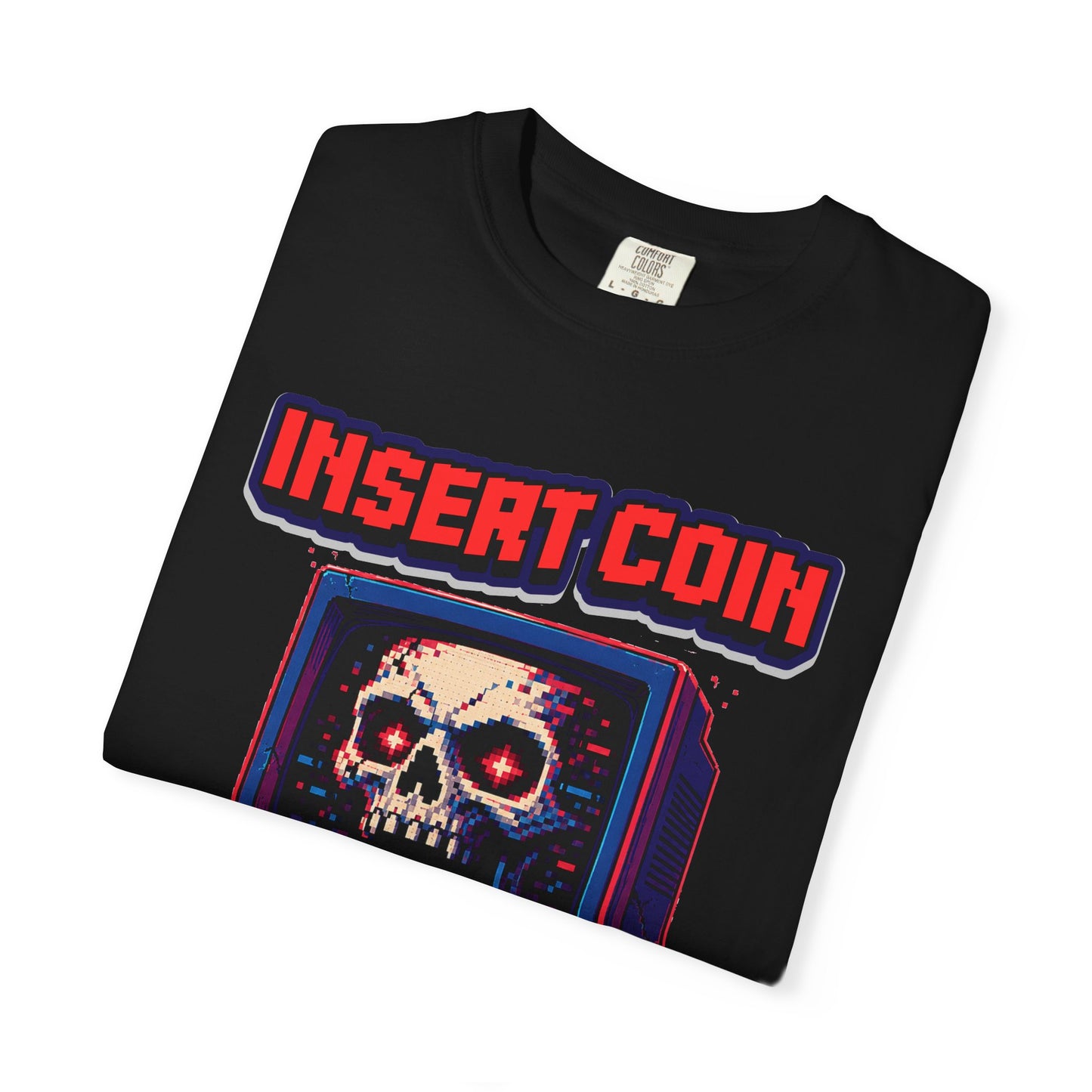 Insert Coin Skull Retro Gaming T-Shirt