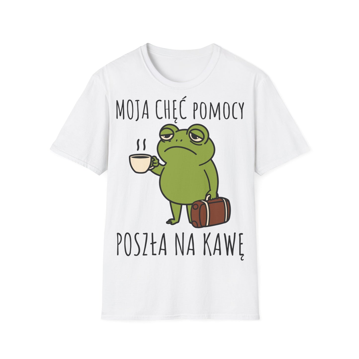 Moja Chęć Pomocy Poszła na Kawę – Śmieszna Koszulka