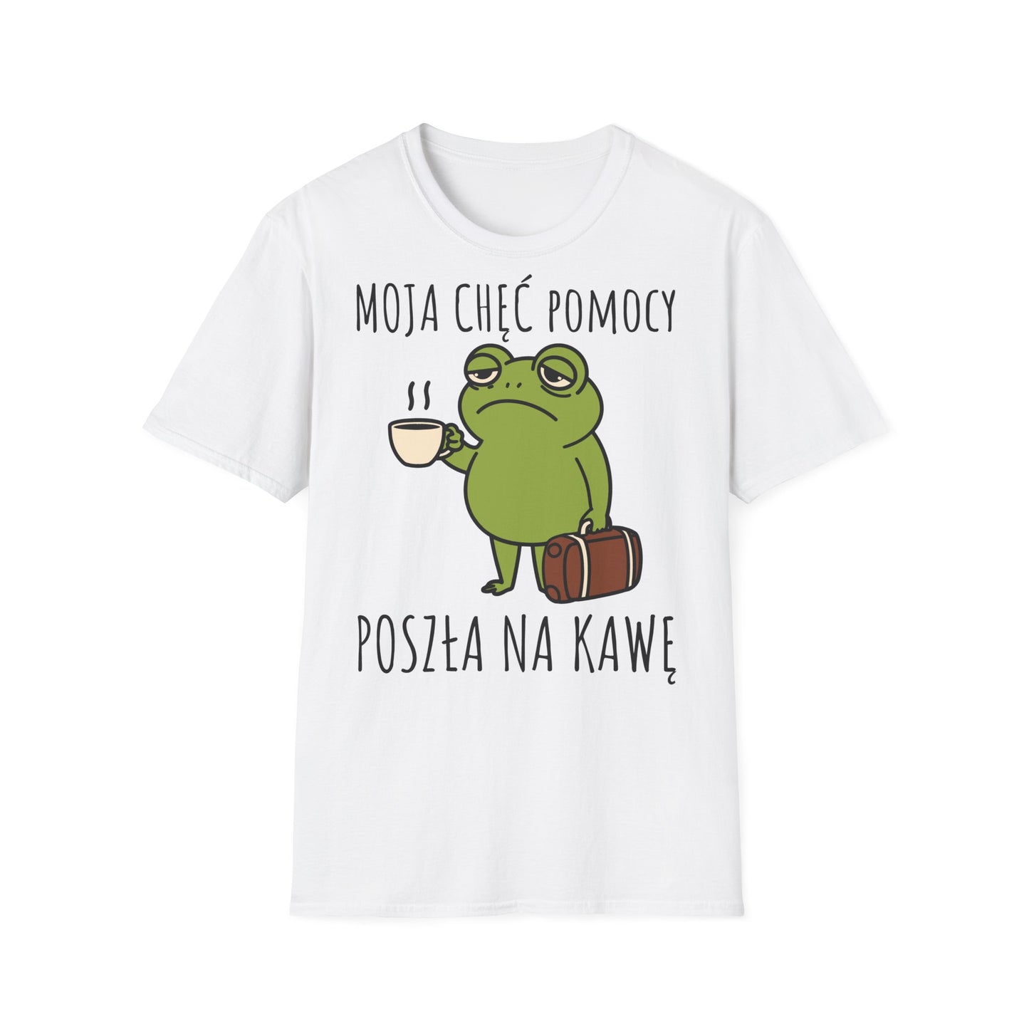 Moja Chęć Pomocy Poszła na Kawę - Śmieszna Koszulka