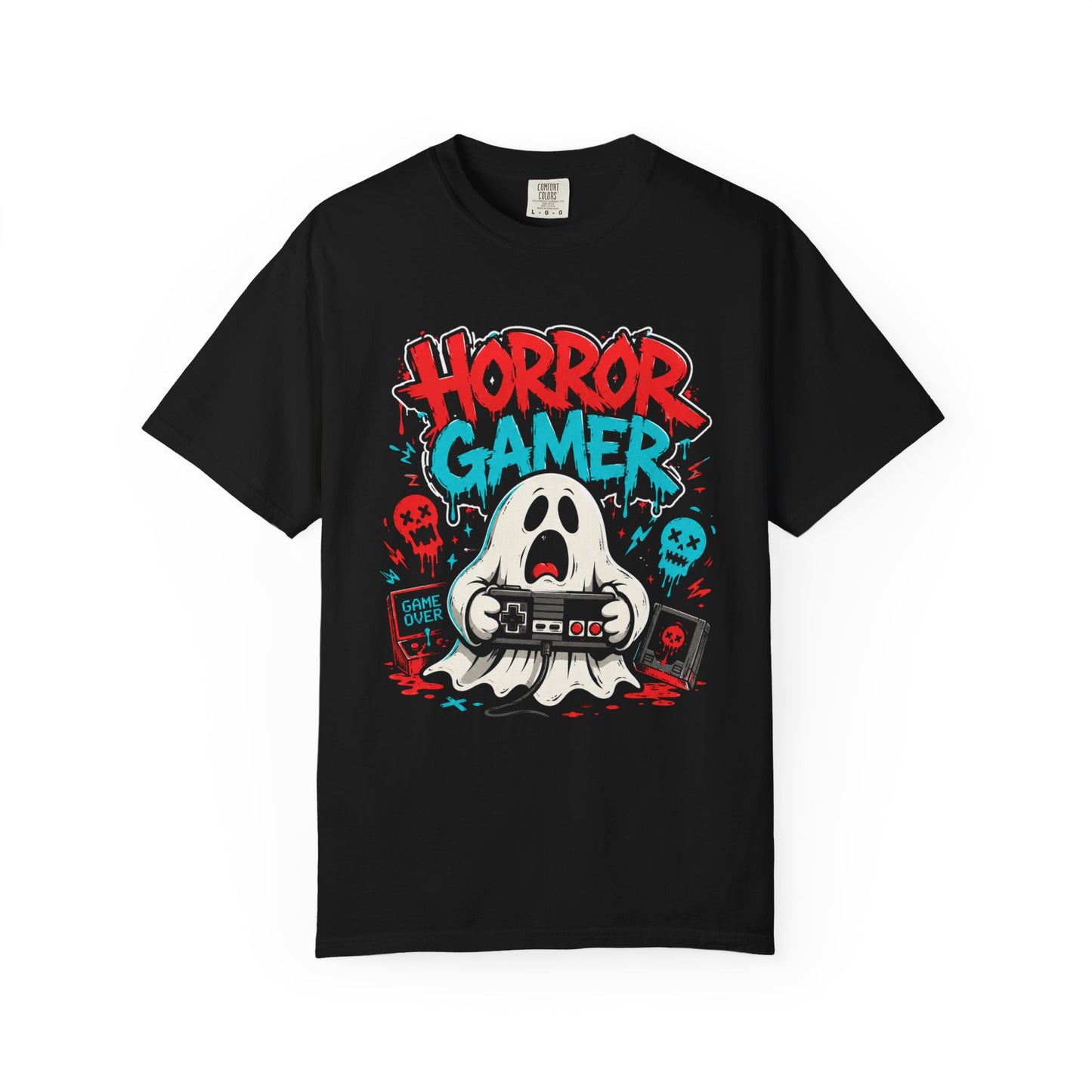 Horror Gamer T-Shirt – Ghost Controller Graphic Tee