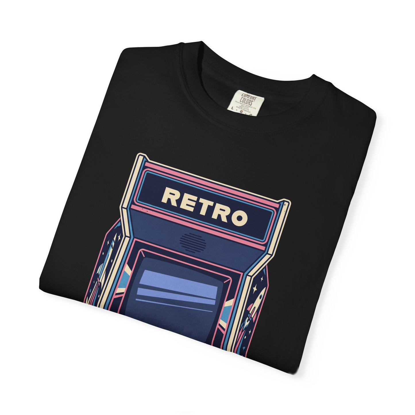 Retro Arcade T-Shirt — Vintage Gaming Cabinet Graphic