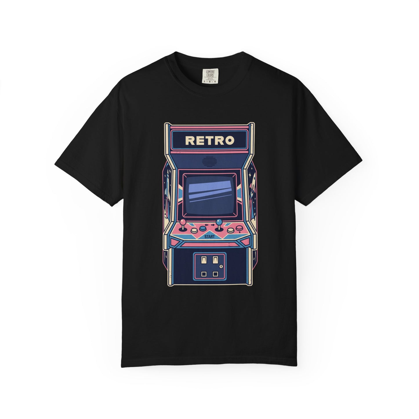 Retro Arcade T-Shirt — Vintage Gaming Cabinet Graphic